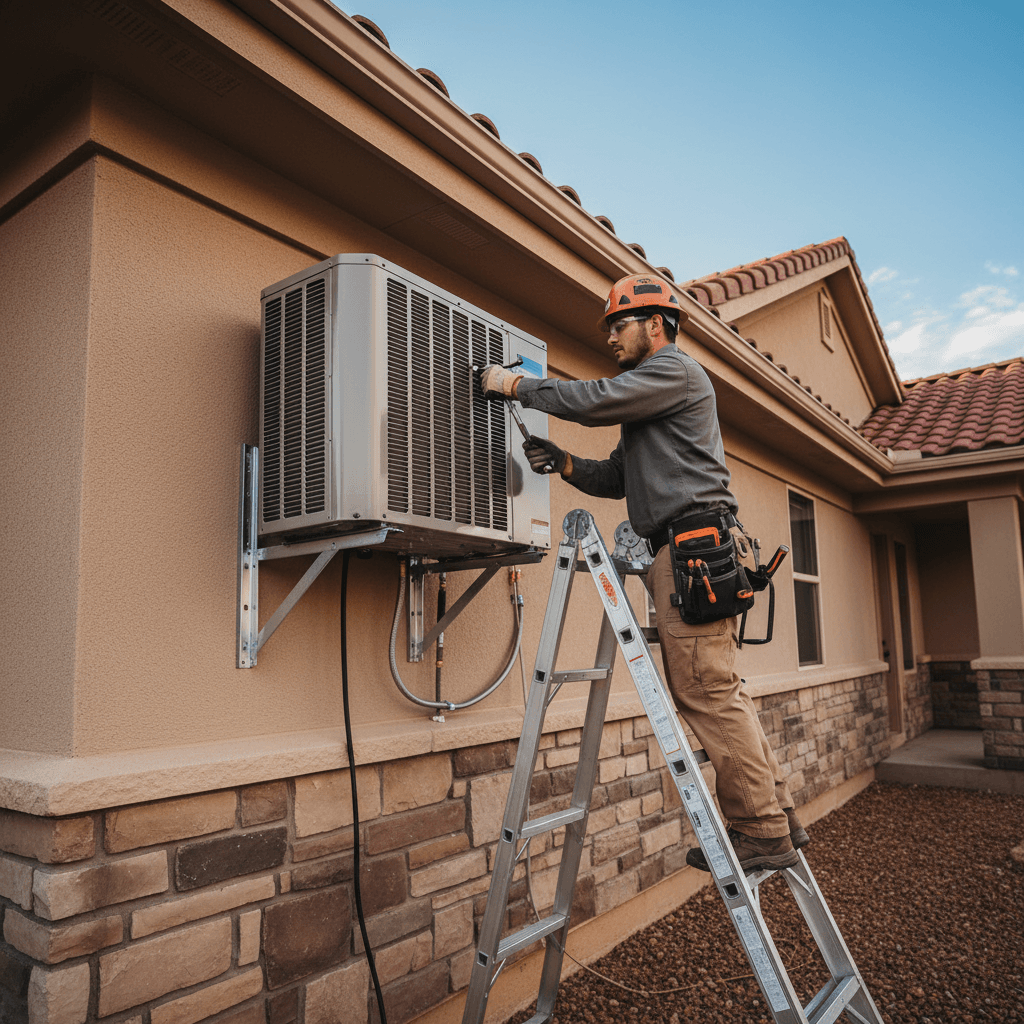 Professional HVAC system installation